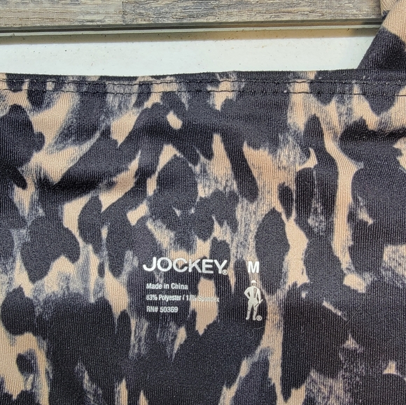 Jockey Essentials Women Leopard Print Leggings Pants Size Medium - Picture 3 of 3
